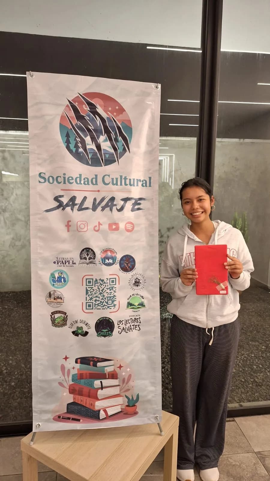 Ganador de la rifa de libros